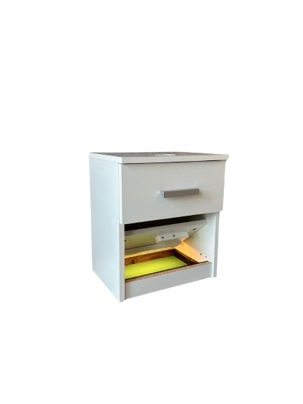 Vault Nightstand – Matte White